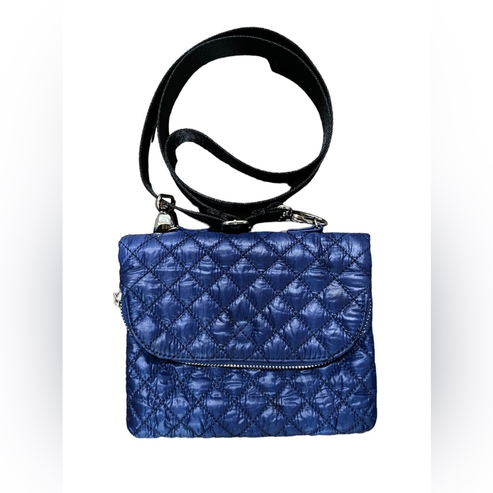 Clarks Quilted Crossbody bag in Royal & Navy blue